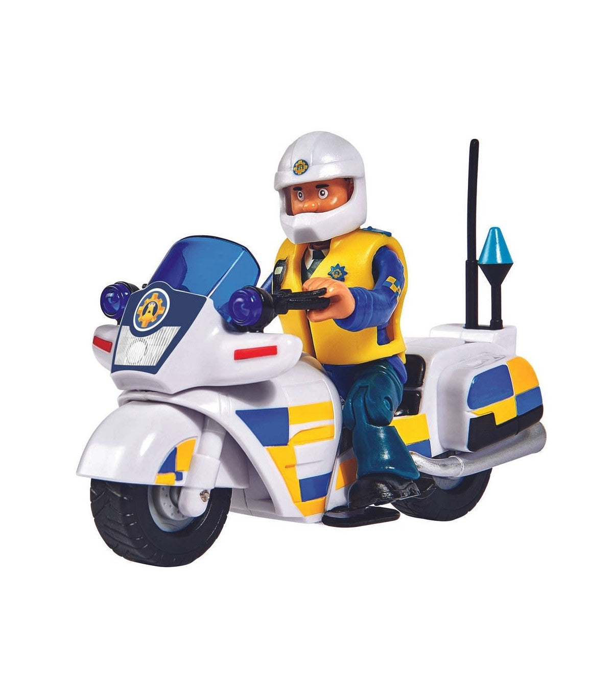 Sam police motocicleta figurina