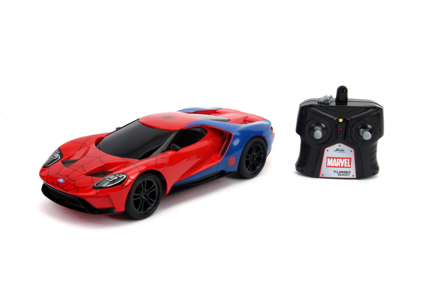 Masinuta radiocomandata spiderman 2017 ford gt scara 1 la 16