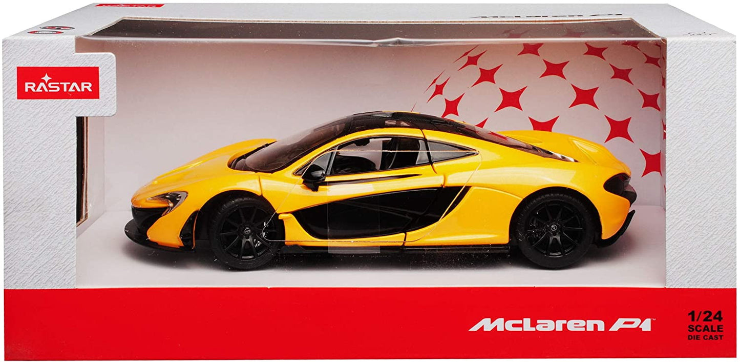 Masinuta metalica mclaren p1 galben scara 1 la 24