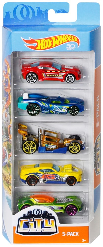 Set 5 masini hot wheels city