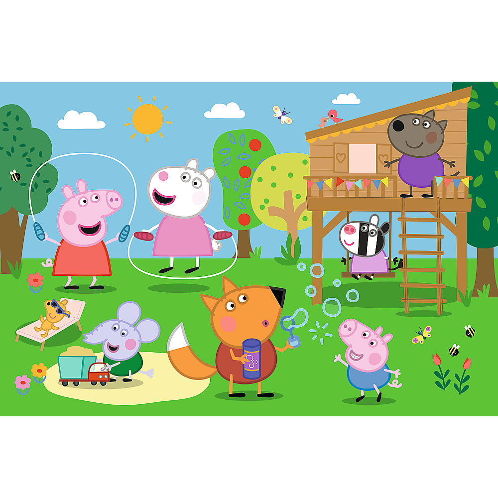 Puzzle trefl 24 maxi peppa pig distractia din iarba