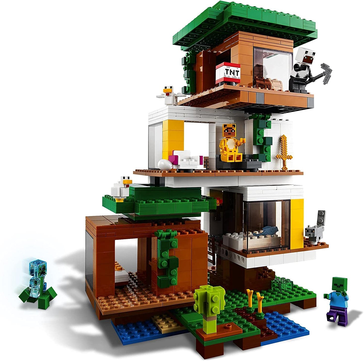 Lego minecraft casuta din copac 21174