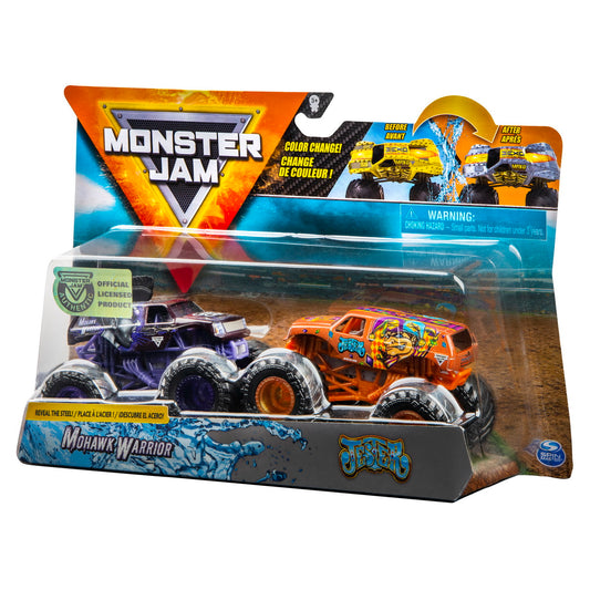 Monster jam set 2 machete mohawk warrior si jester color change