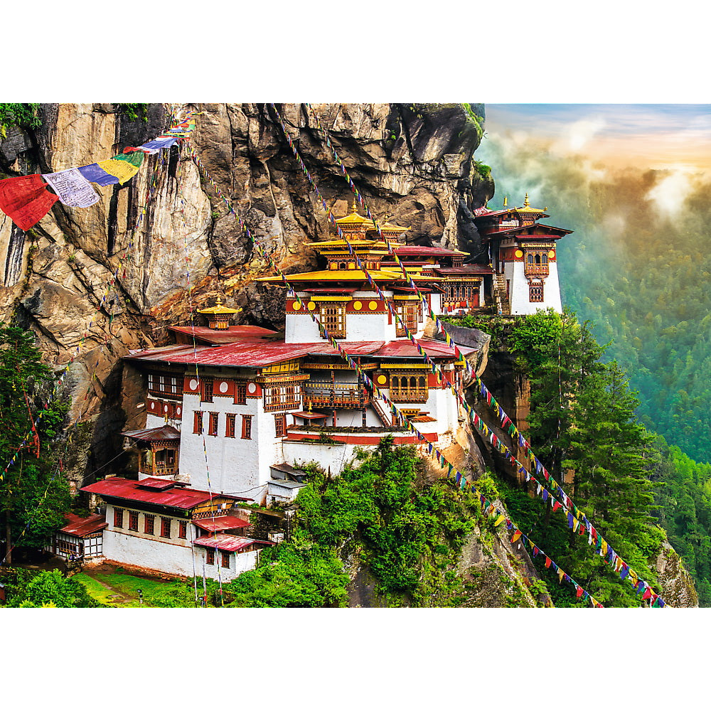 Puzzle trefl 2000 cuibul tigrului bhutan