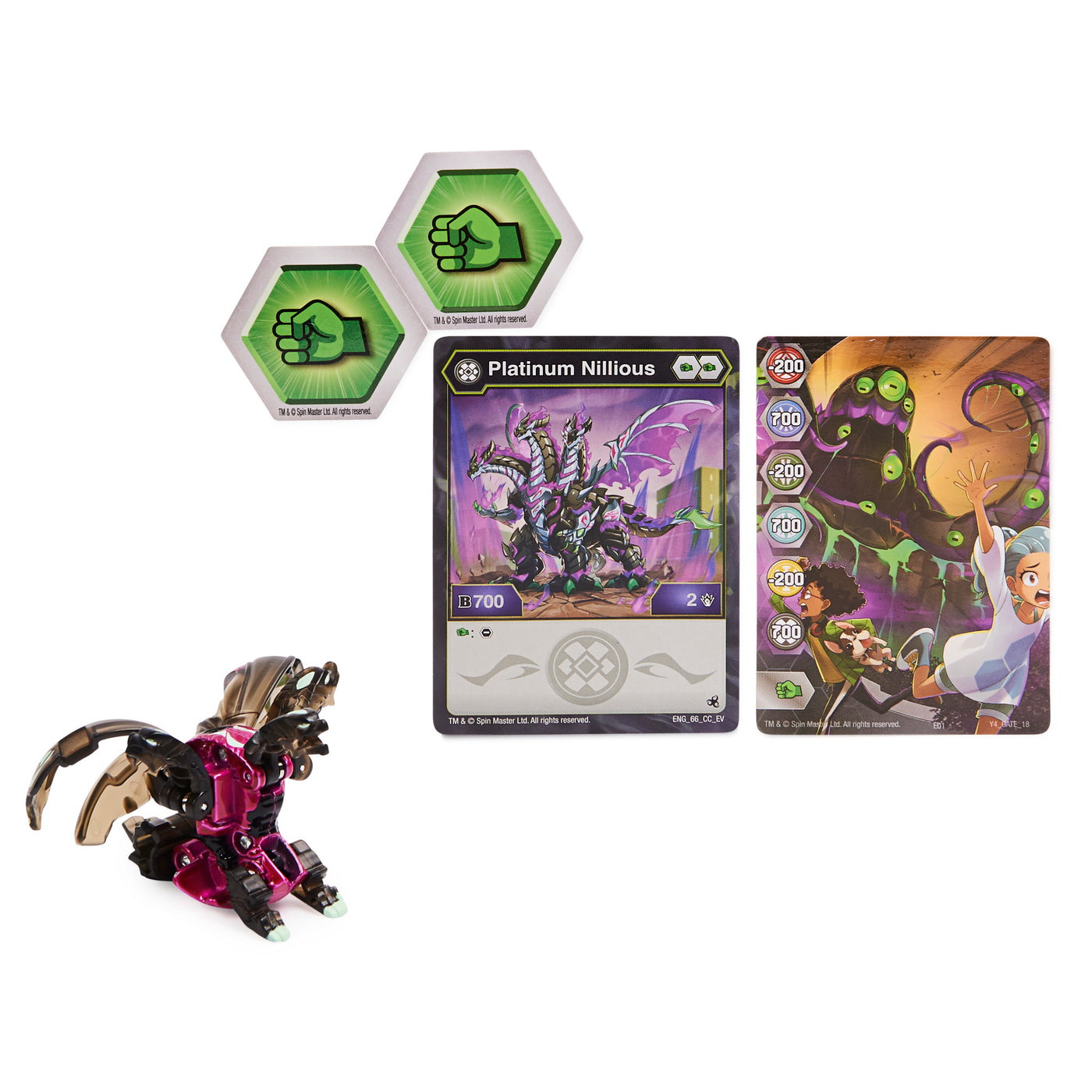 Bakugan s4 figurina metalica nillious