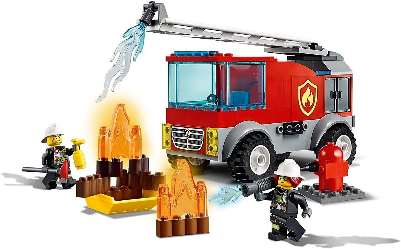 Lego city  camion de pompieri cu scara 60280