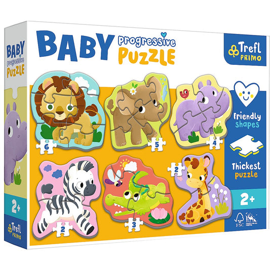 Puzzle trefl primo baby progressive safari