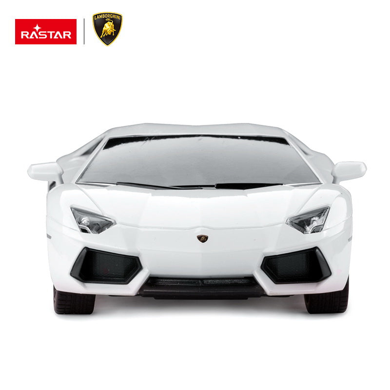 Masina cu telecomanda lamborghini aventador alb cu scara 1 la 24