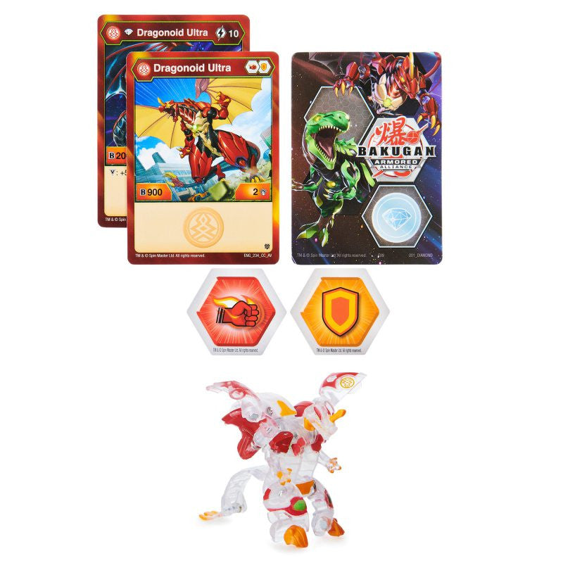 Bakugan s2 bila ultra dragonoid red cu card baku-gear