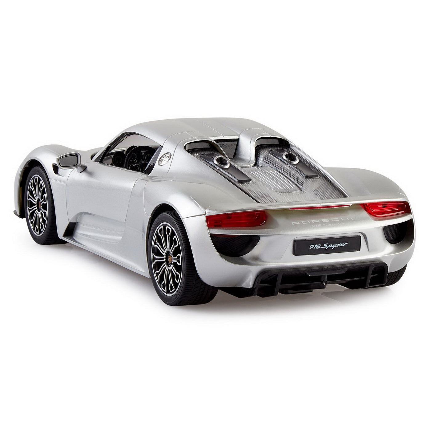 Masina cu telecomanda porsche 918 spyder  argintiu scara 1 la 14