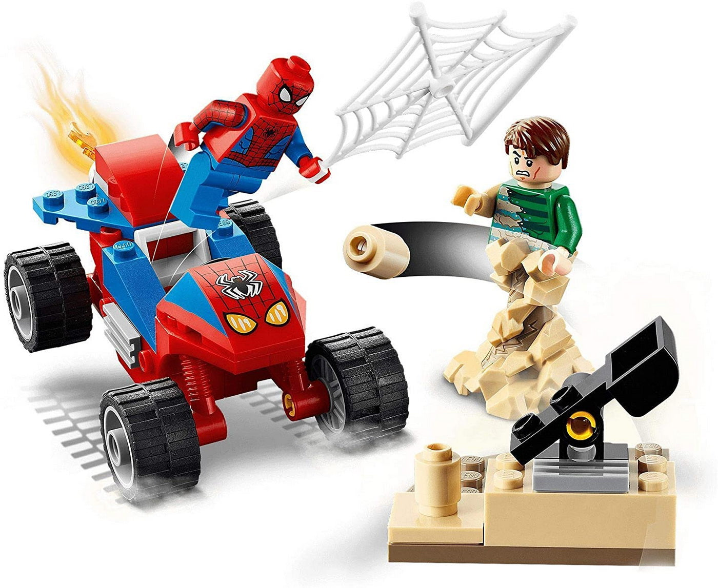 Lego super heroes confruntarea dintre omul paianjen si sandman 76172