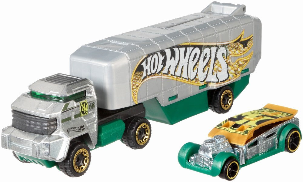 Hot wheels set camion si masina bank roller