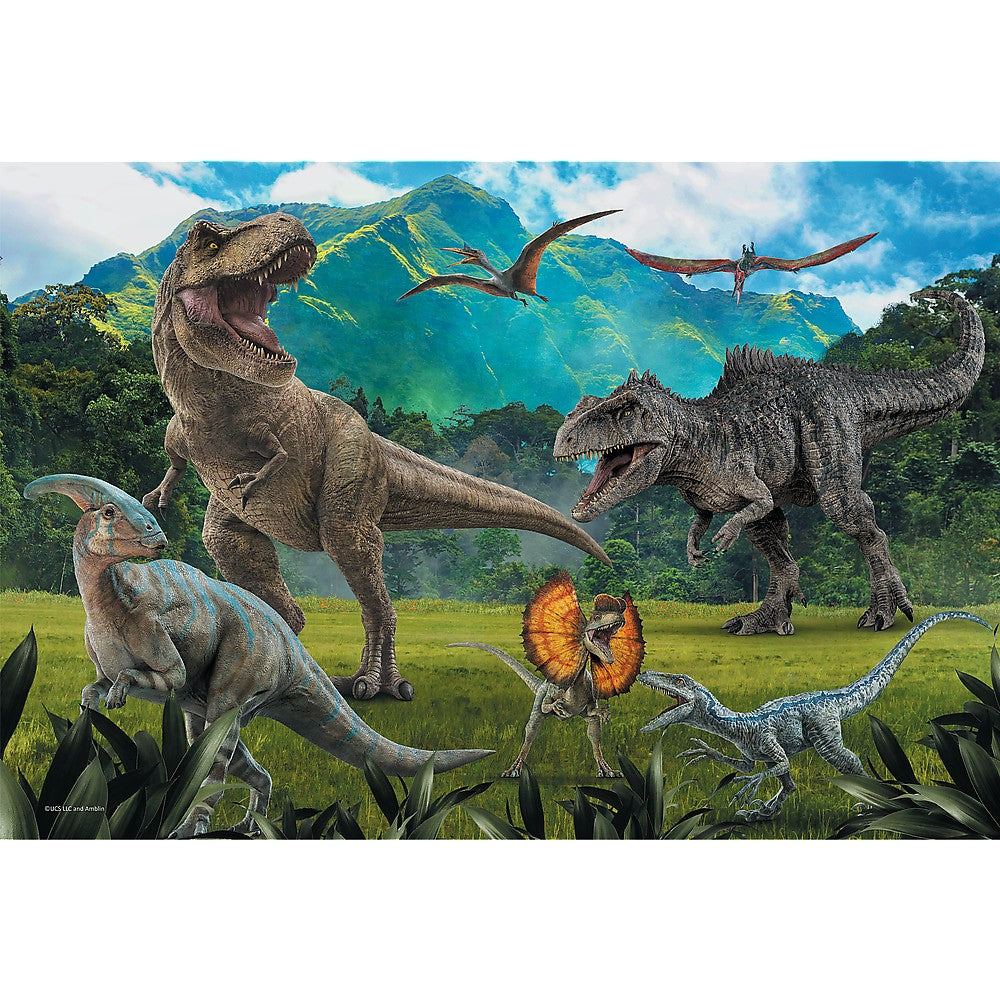 Puzzle trefl 100 piese jurassic world lumea dinozaurilor