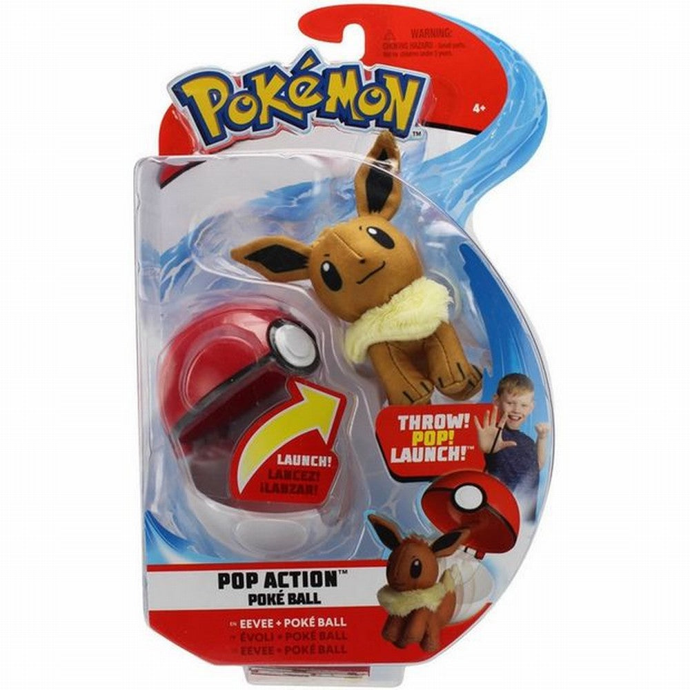 Pokemon figurina eevee in bila lansatoare