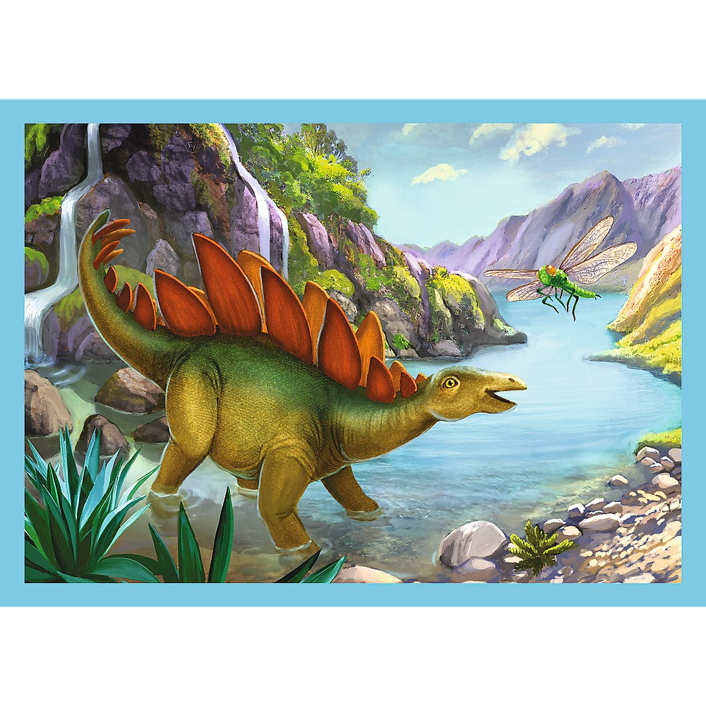 Puzzle trefl 4in1 lumea dinozaurilor