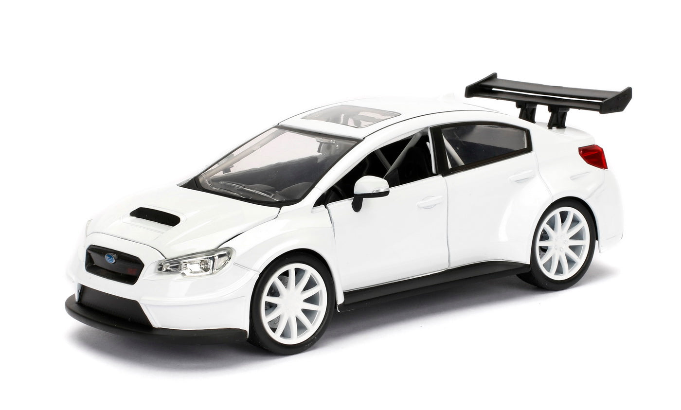 Masinuta metalica fast and furious ff8 mrs. little nobody's subaru wrx scara 1:24