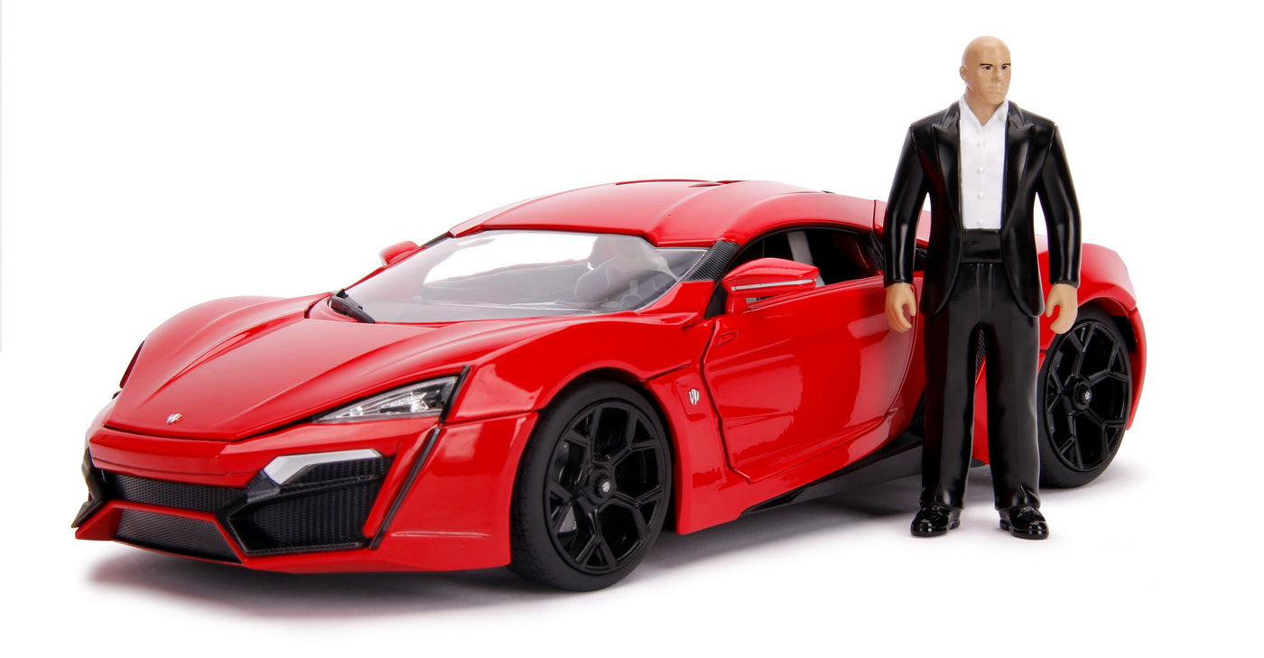 Masinuta fast and furious lykan hypersport scara 1:18 si figurina dominic