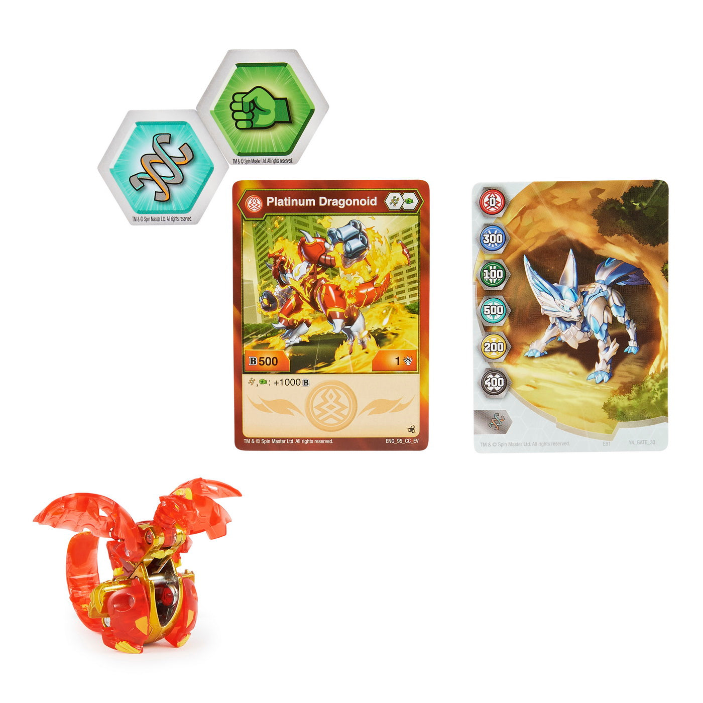 Bakugan s4 figurina metalica dragonoid