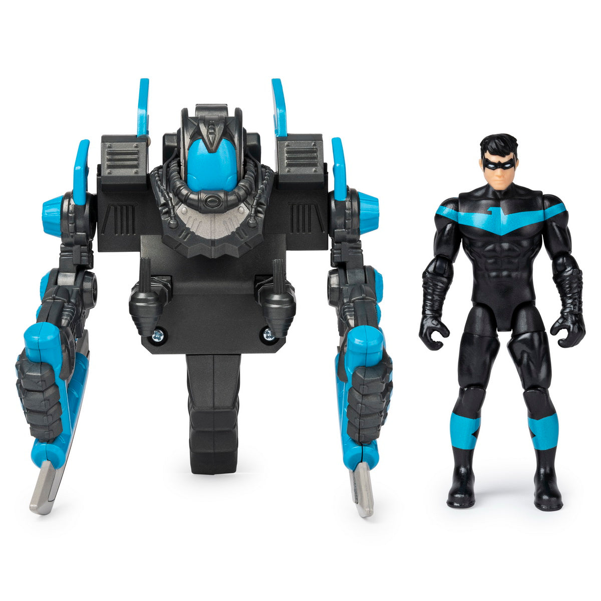 Figurina nightwing 10cm cu mega accesorii pentru lupta