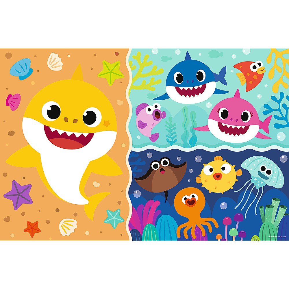 Puzzle trefl primo  super giant 15 baby shark