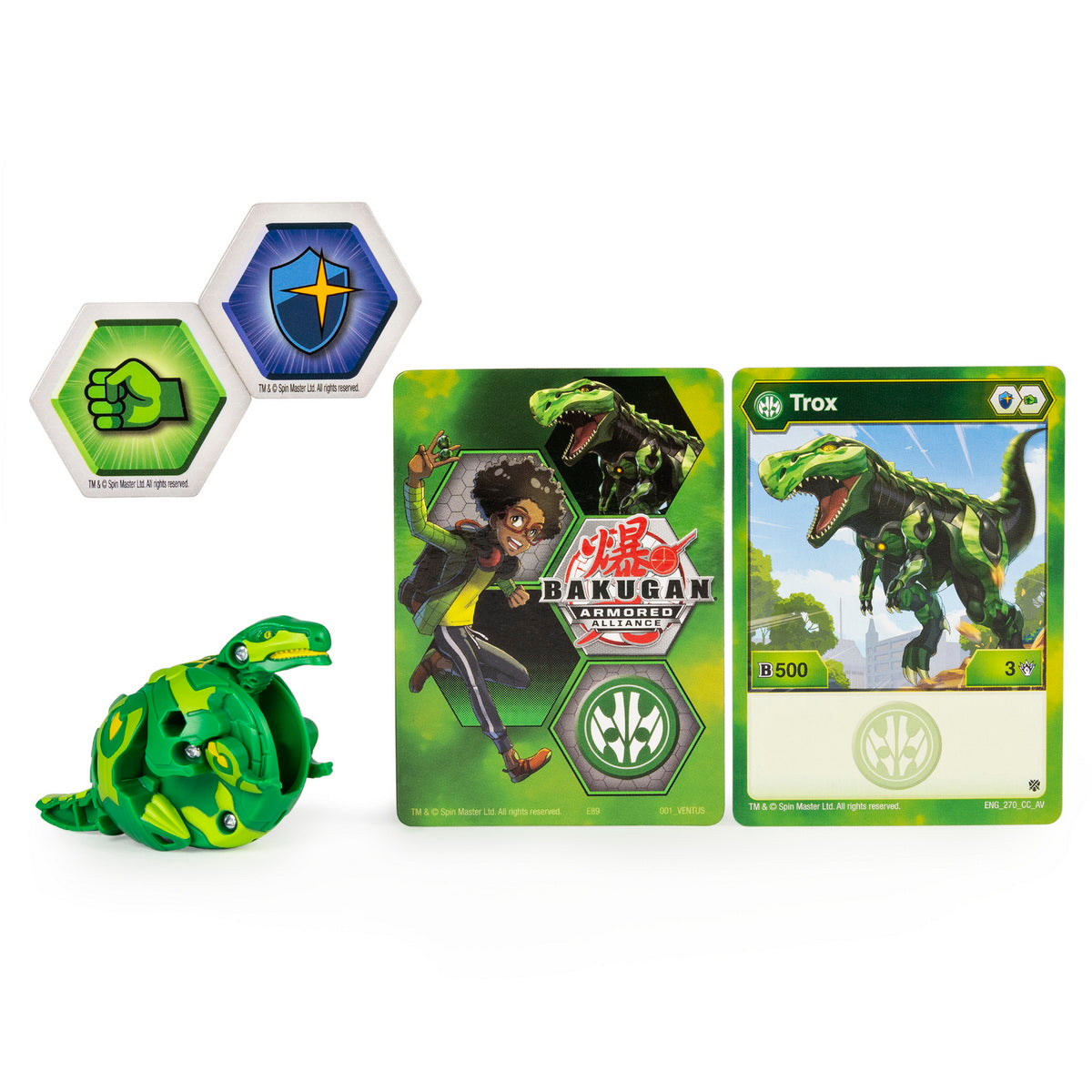 Bakugan s2 bila basic trox cu card baku-gear