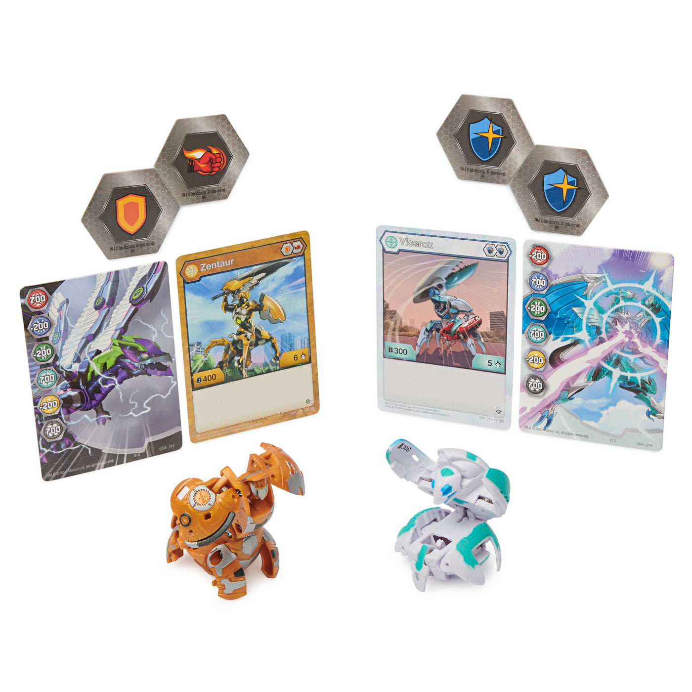 Bakugan s3 set de joaca bakutin albastru zentaur si si vicerox