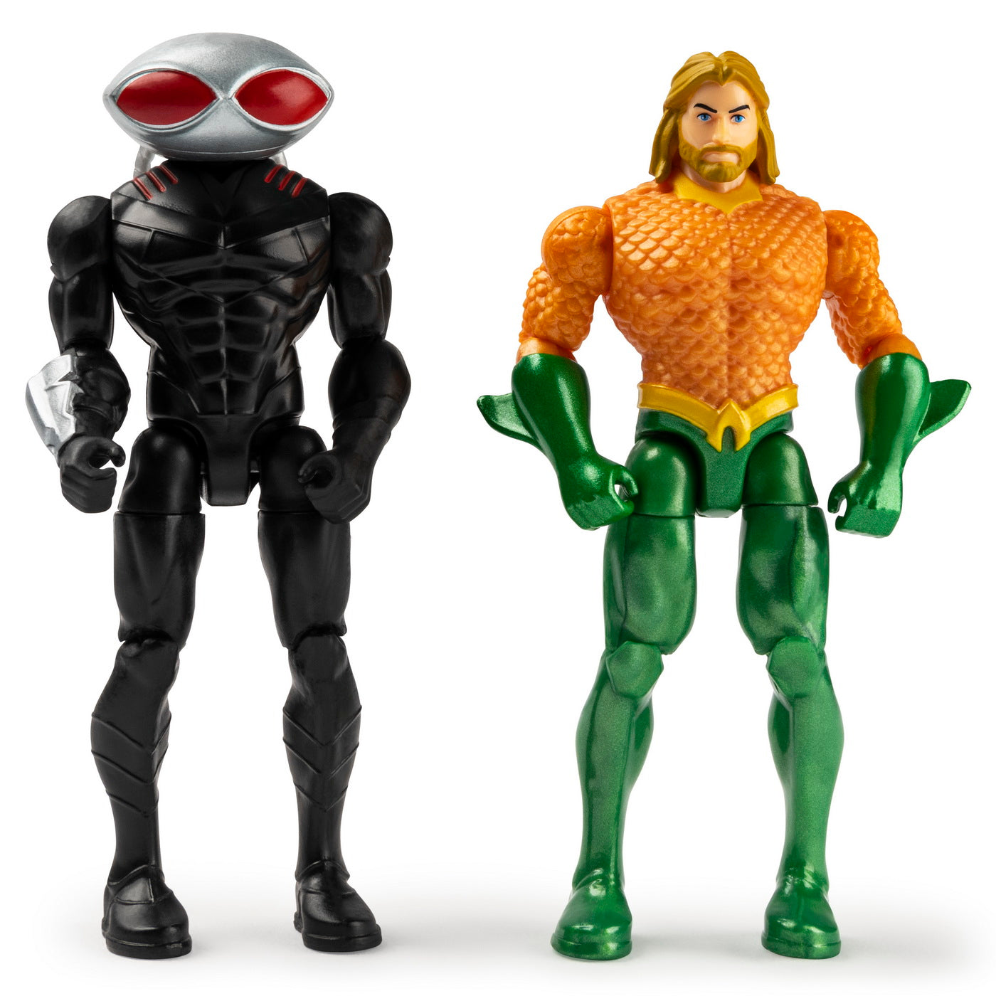 Set 2 figurine articulate aquaman si black manta cu 6 accesorii