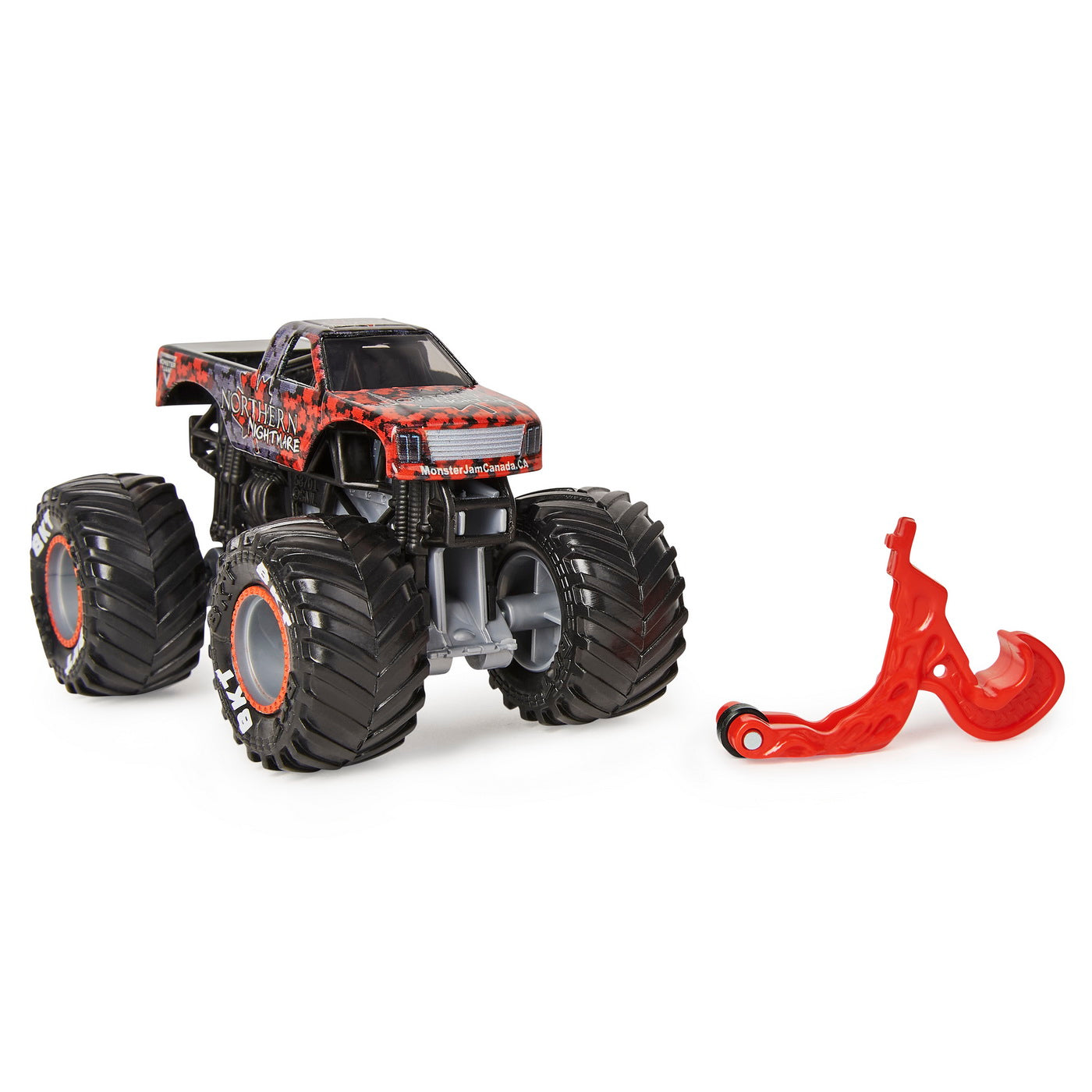 Monster jam masinuta metalica northern nightmare scara 1 la 64