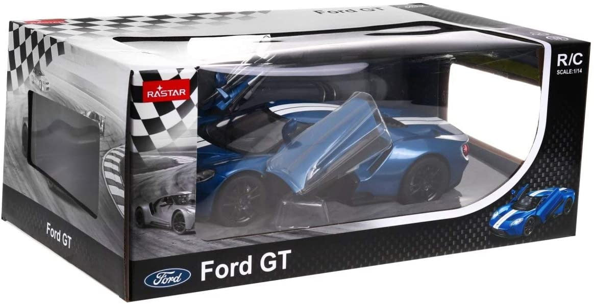 Masina cu telecomanda ford gt albastru cu scara 1 la 14