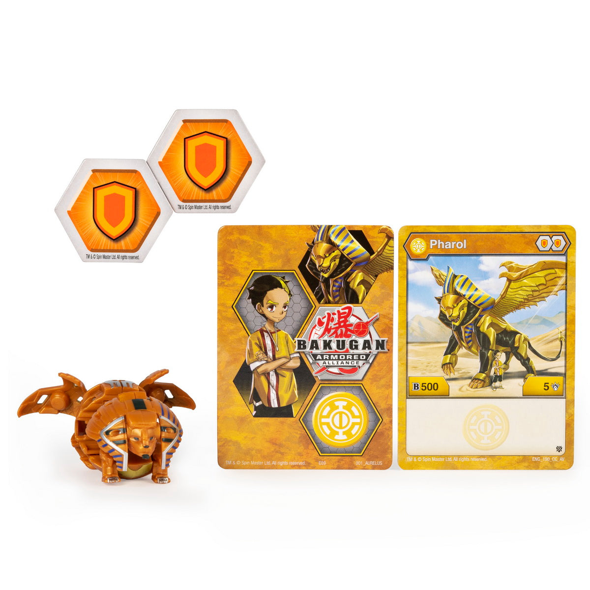 Bakugan s2 bila basic pharol cu card baku-gear