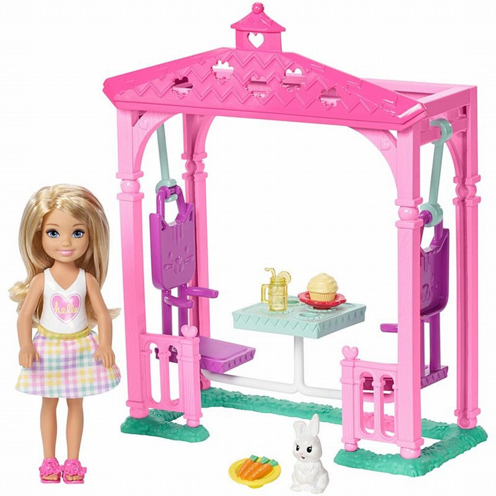 Barbie papusica chelsea set picnic cu animalut