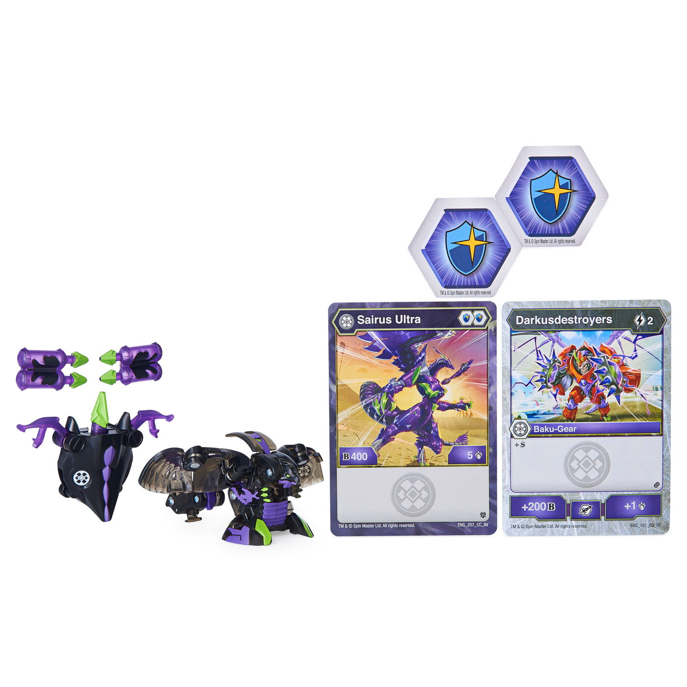 Bakugan s2 bila ultra sairus cu echipament baku-gear