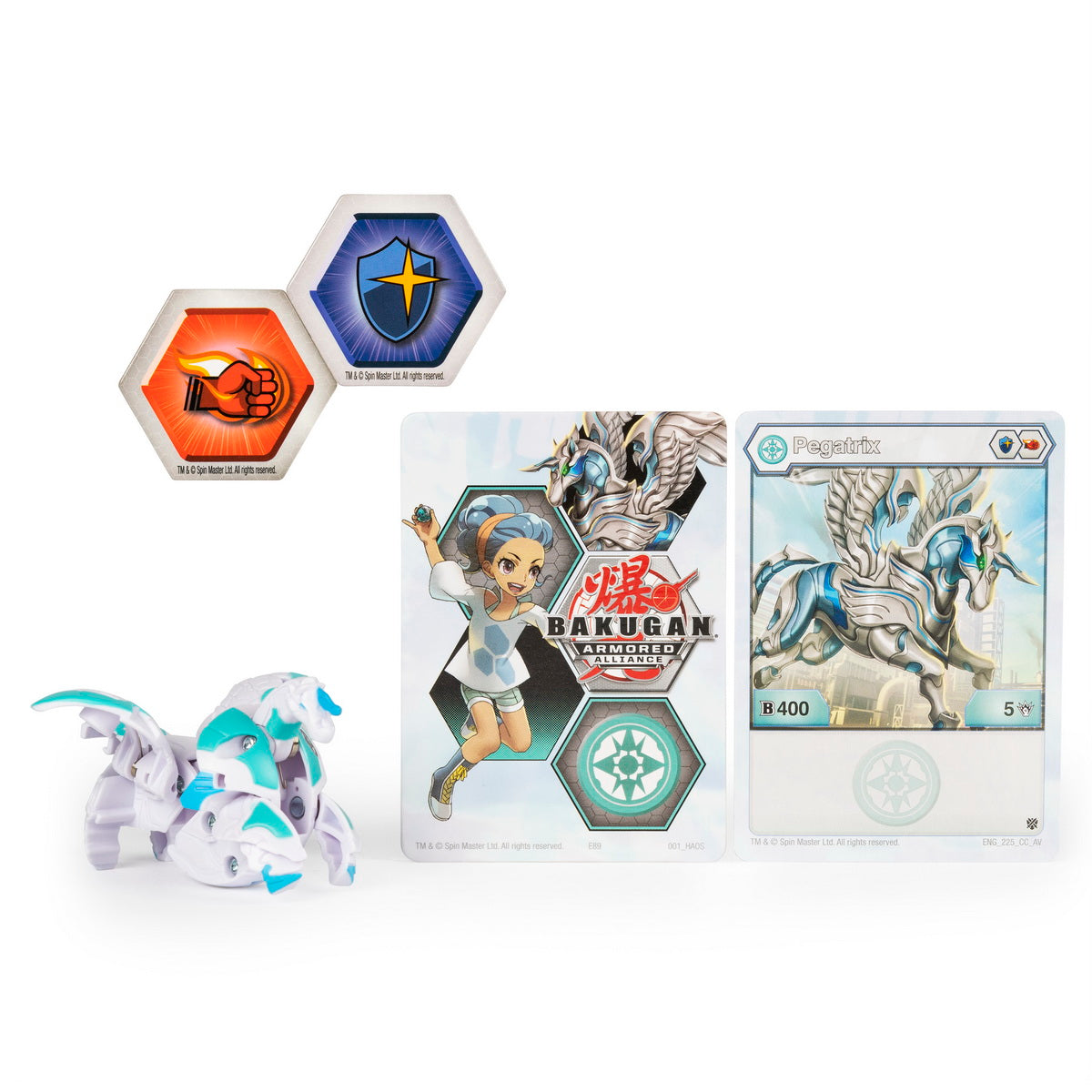 Bakugan s2 bila basic pegatrix cu card baku-gear