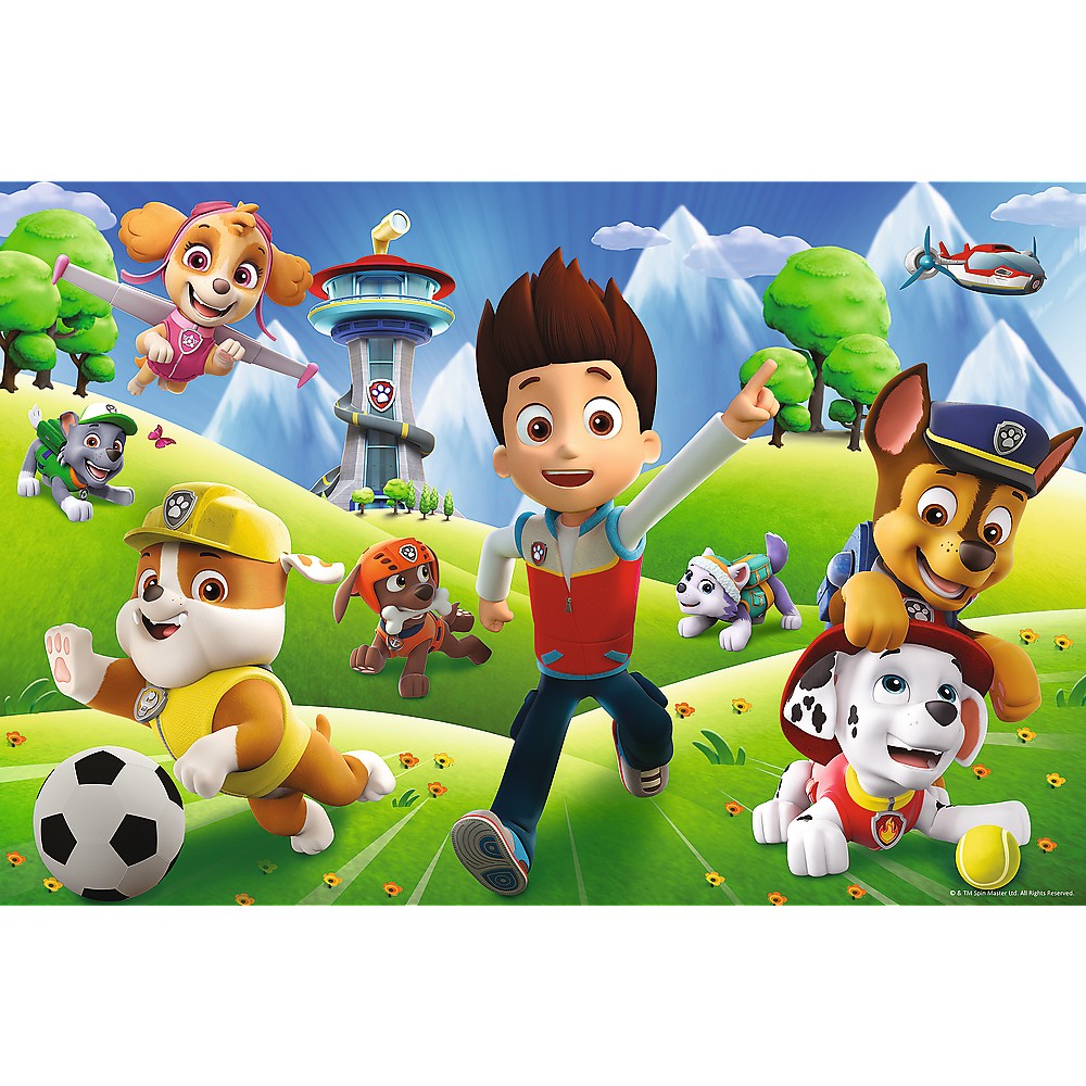 Puzzle trefl primo  24 super maxi patrula catelusilor aventura catelusilor