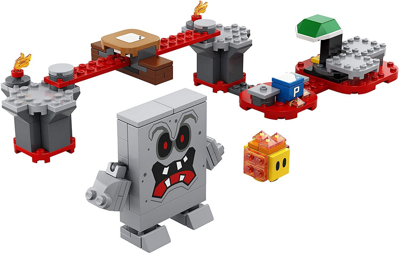 Lego super mario set de extindere pericolul lavei lui whomp 71364