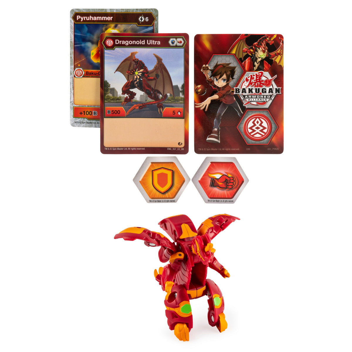 Bakugan s2 bila ultra dragonoid cu card baku-gear