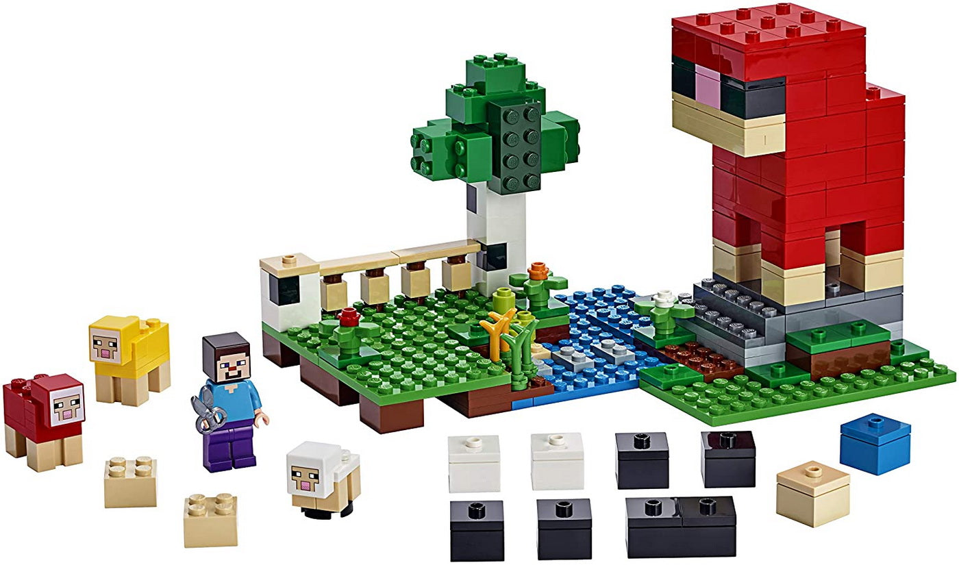 Lego minecraft ferma cu oi 21153