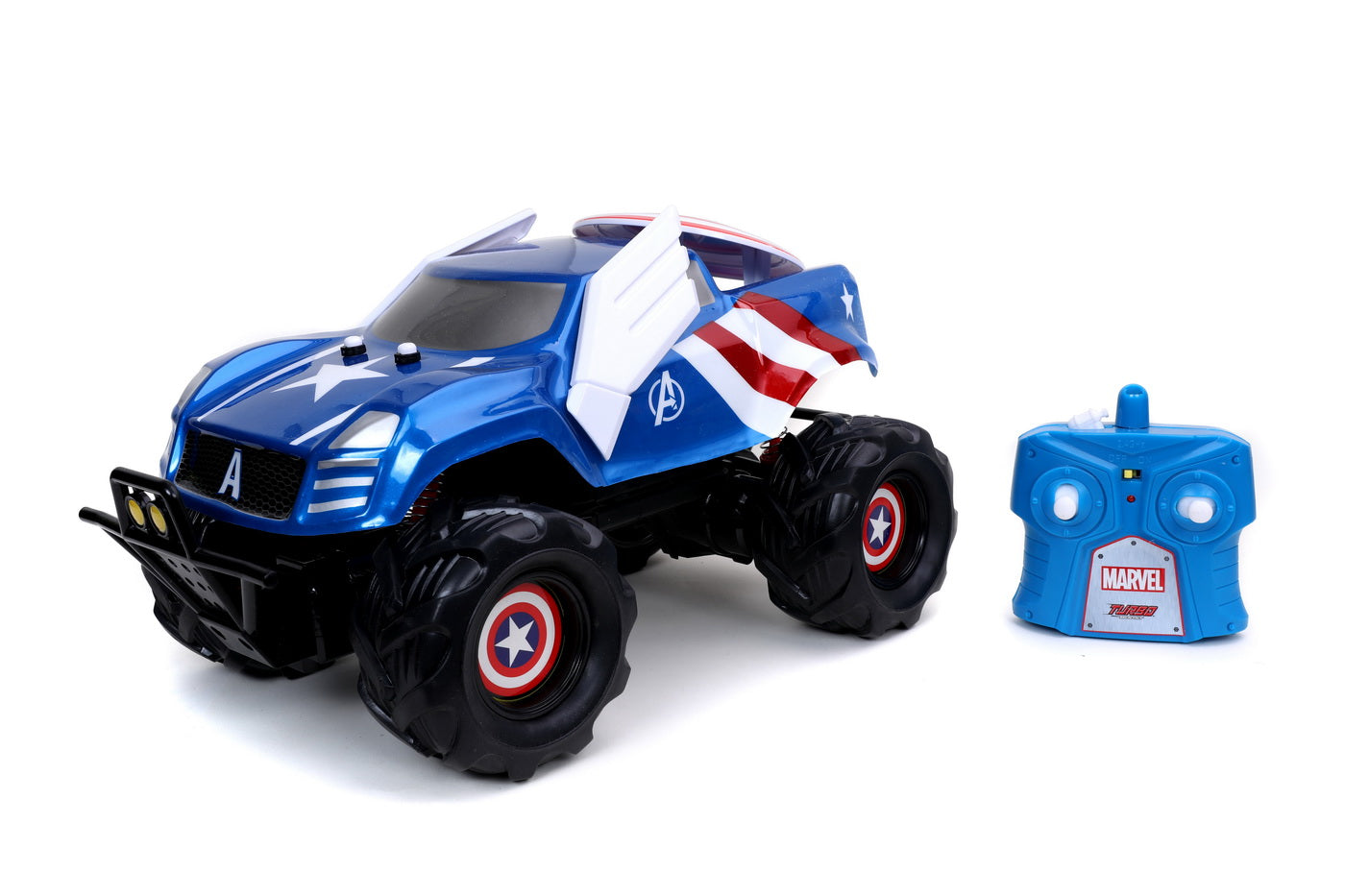 Masinuta cu telecomanda marvel rc captain america scara 1:14