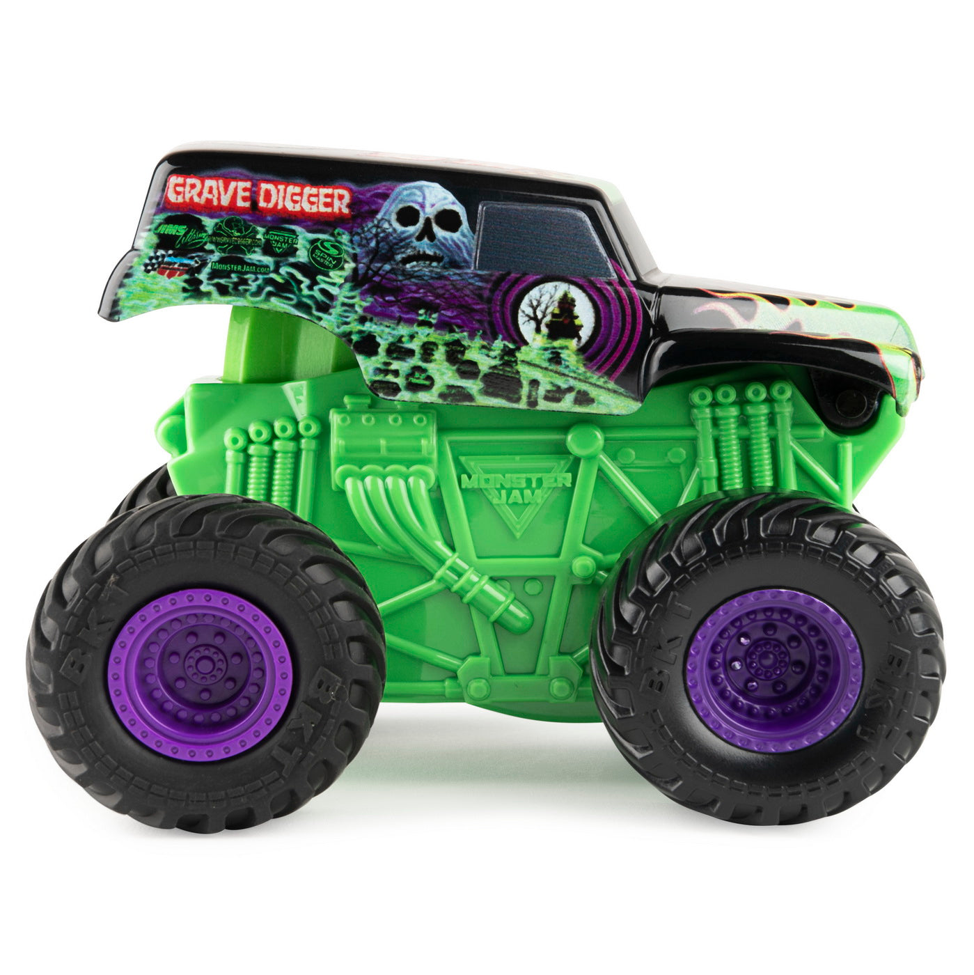 Monster jam grave digger seria click flip scara 1 la 43