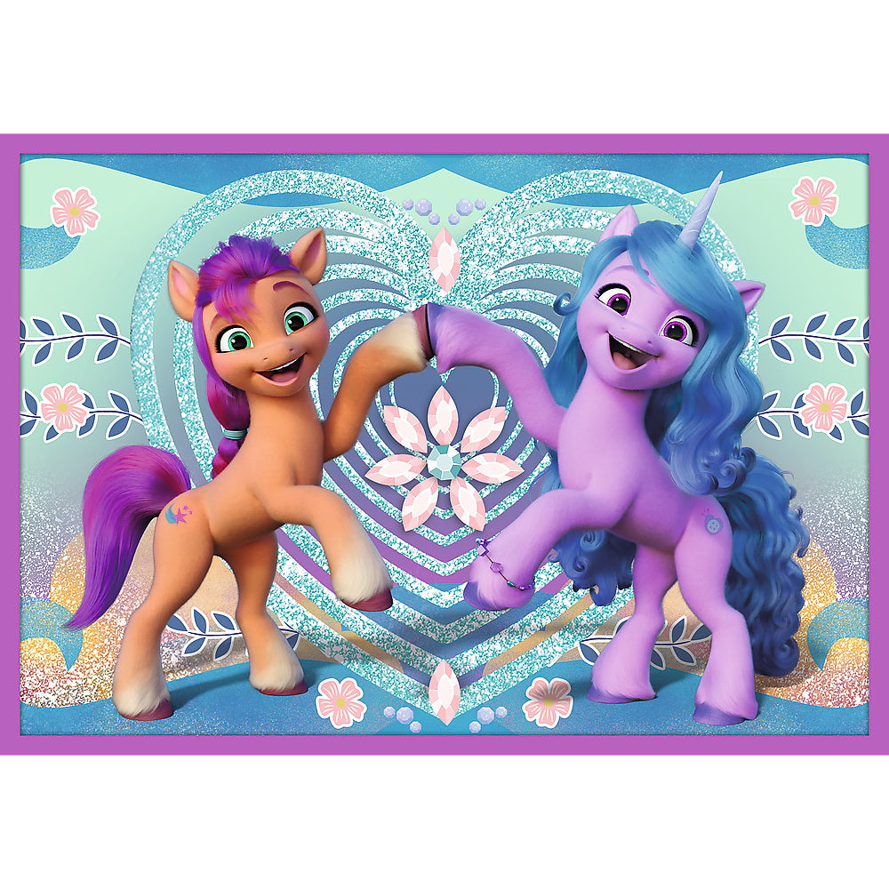 Puzzle trefl 10in1 my little pony -  poneii stralucitori