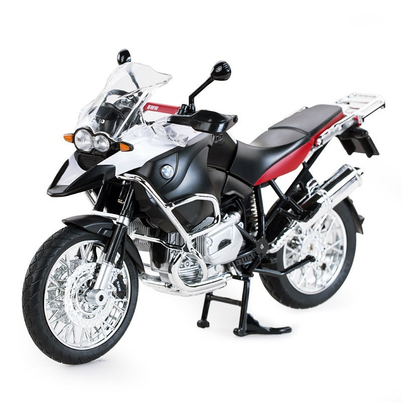 Motocicleta metalica  bmw rs1200 gs alba scara 1 la 9