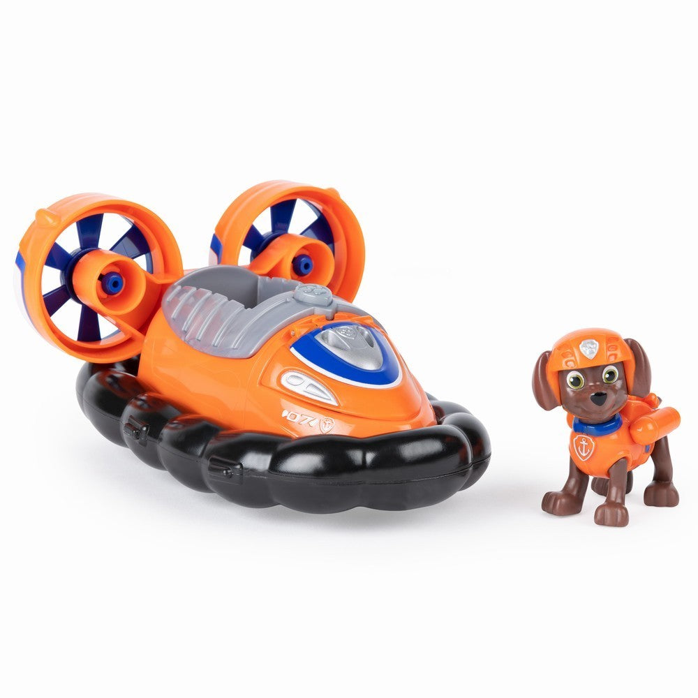 Figurina cu autovehicul paw patrol hover ul lui zuma