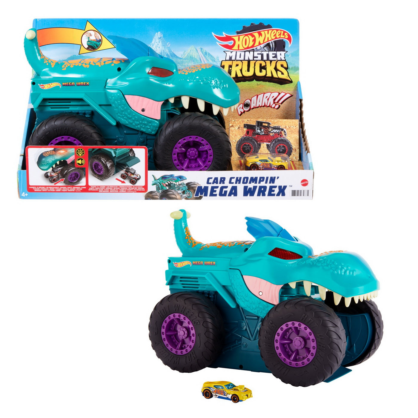 Hot wheels monster truck transportator mega wrex