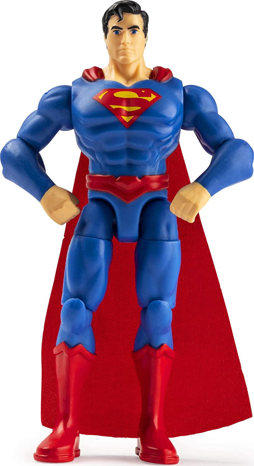 Figurina superman 10cm flexibila cu accesorii