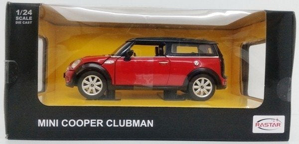 Masinuta metalica mini cooper clubman rosu scara 1 la 24