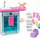 Set mobilier barbie bucatarie cu vesela