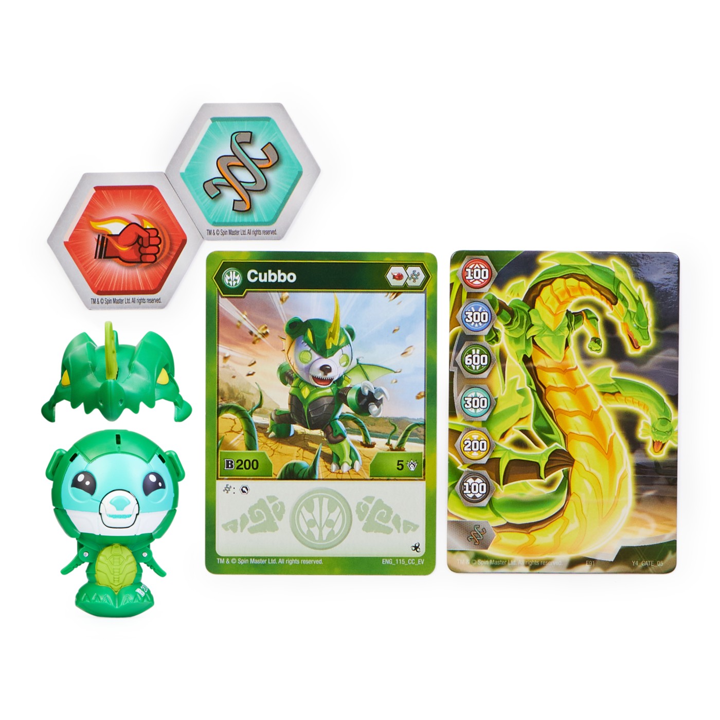 Bakugan cubbo drag verde