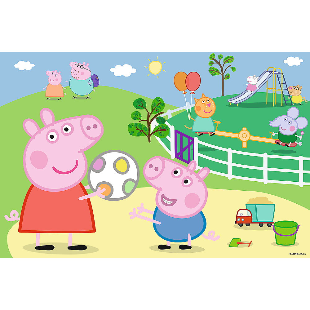 Puzzle trefl 60 peppa pig distractie cu prietenii