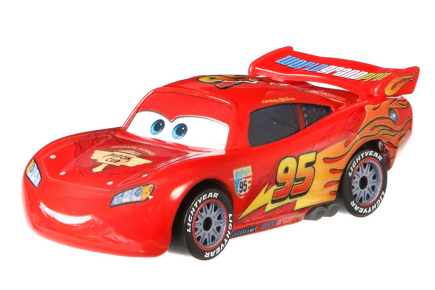 Masinuta metalica cars3 personajul fulger mcqueen cu roti de curse