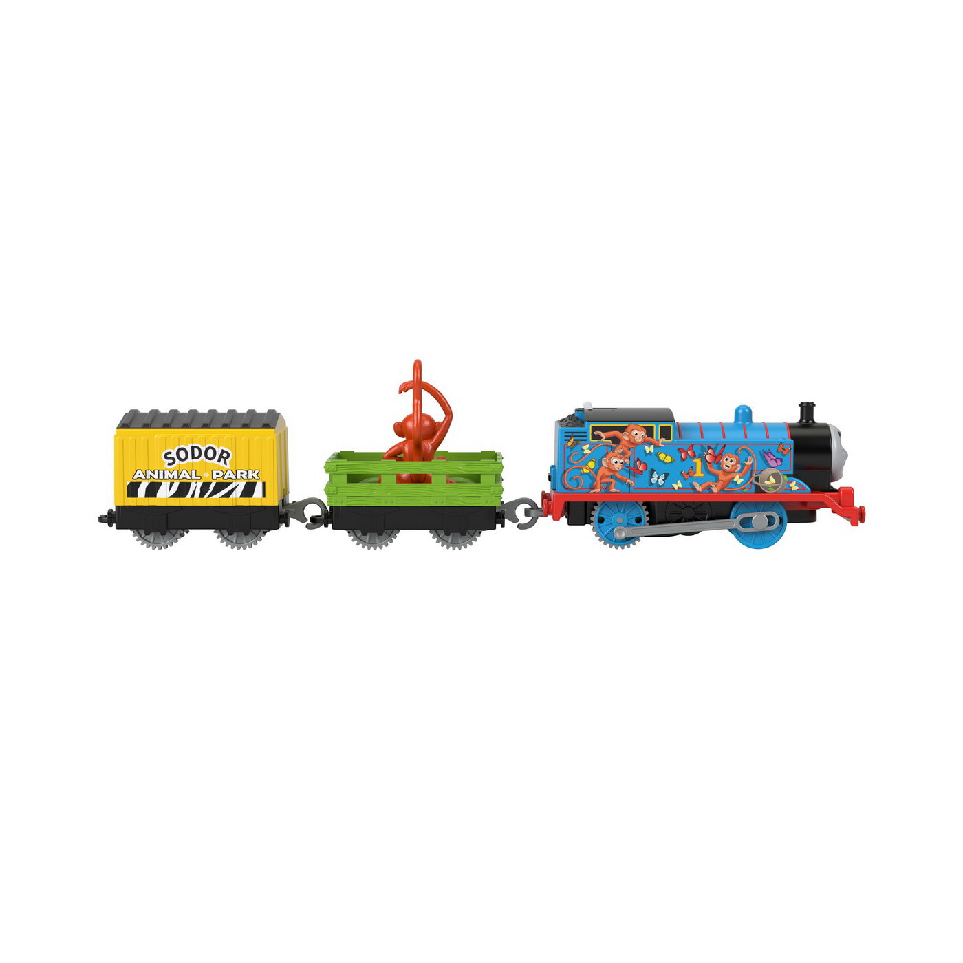 Thomas locomotiva motorizata safari monkey thomas